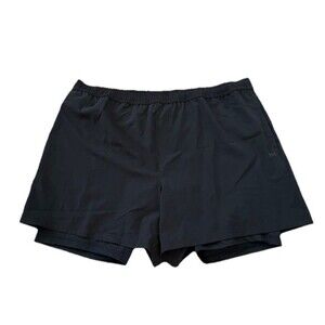 DSG Men's 5" Training 2-in-1 Agility Short Built-in Liner Black